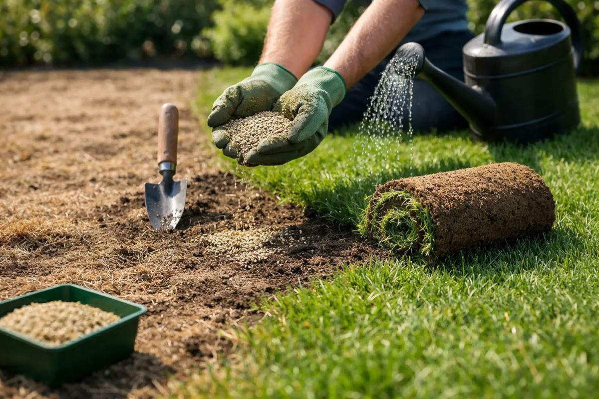 Gazon herstellen na droogte: zo pakt u het aan