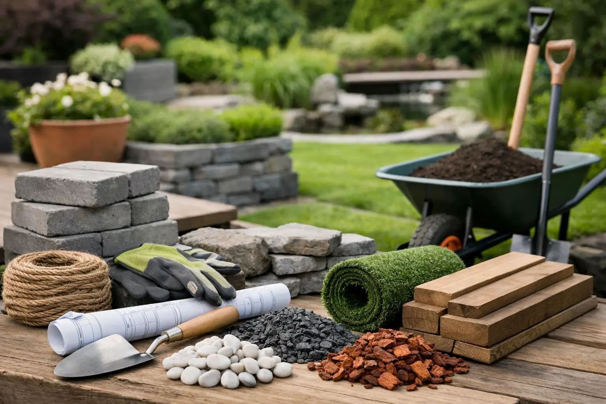 Tuinmaterialen voor hoveniers kiezen